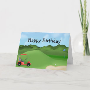 Golf Birthday Kaart