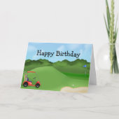 Golf Birthday Kaart (Voorkant)