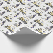 Golf Birthday Party Cadeaupapier (Hoek)