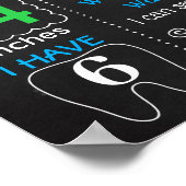 Golf Birthday party chalkboard Poster (Hoek)