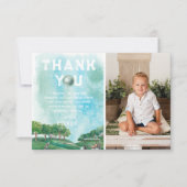 Golf Birthday Party | Foto bedankt (Voorkant)