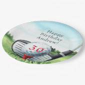Golf Birthday party, ik laat het T-shirt van Par. Papieren Bordje (Gekanteld)