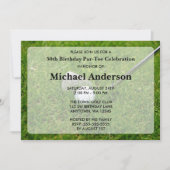 Golf Birthday Party Kaart (Voorkant)