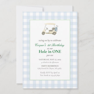 Golf Birthday Party Kaart