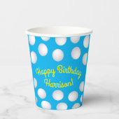 Golf Birthday Party Papieren Bekers (Voorkant)