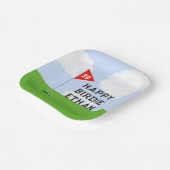 Golf Birthday Party Papieren Bordje (Gebogen)