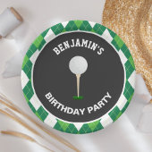 Golf Birthday Party Papieren Bordje