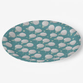 Golf Birthday Party Pattern Papieren Bordje (Gekanteld)