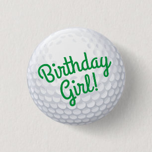 Golf Birthday Party Ronde Button 3,2 Cm