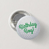 Golf Birthday Party Ronde Button 3,2 Cm (Voorkant /achterkant)