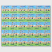 Golf Birthday Personalized Gift Cadeaupapier (Vlak)