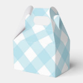 Golf Birthday Pset Blue Gingham Country Club Bedankdoosjes (Achterkant)