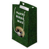 Golf Birthday Small Gift Bag Klein Cadeauzakje (Voorkant Gekanteld)