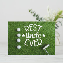 Golf Birthday T-shirt Up voor Uncle's Golf Spectac