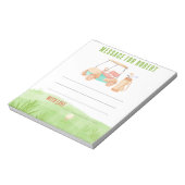 Golf Birthday Time capsule message Notitieblok (Linkerzijde)