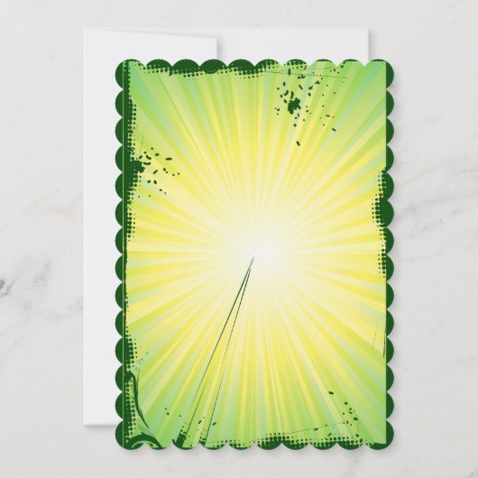 Golf Birthday-uitnodiging. Kaart (Achterkant)