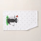 Golf Black Labrador Retriever Dog - Cute Bad Handdoek (Handdoek)