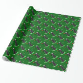 Golf Black Labrador Retriever Dog - Cute Cadeaupapier (Uitgerold)