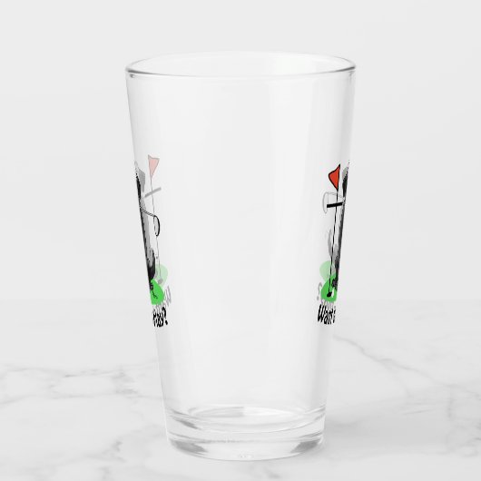 Golf Black Labrador Retriever Dog - Cute Glas (Links)