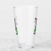 Golf Black Labrador Retriever Dog - Cute Glas (Rechts)