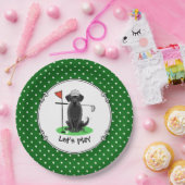 Golf Black Labrador Retriever Dog - Cute Papieren Bordje (Feest)