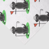 Golf Black Labrador Retriever Dog - Cute Tissuepapier (Detail)