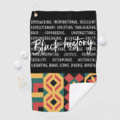 Golf Black Maanden Geschiedenis voor Golfer Golfhanddoek (Insitu)