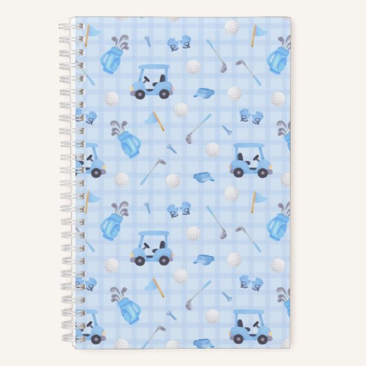 Golf Blauw Notitieboek (Voorkant)