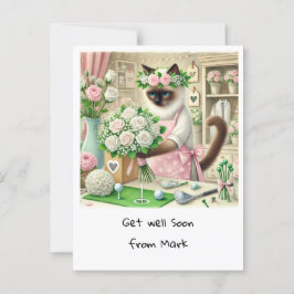 Golf Bloemist  BETER WORDEN VOOR  Kattenliefhebber Briefkaart
