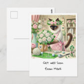 Golf Bloemist BETER WORDEN VOOR Kattenliefhebbers  Briefkaart (Voorkant / Achterkant)