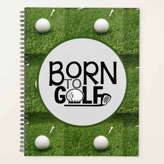 Golf Born voor golfer Planner (Voorkant)