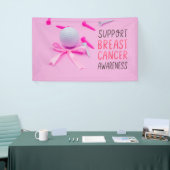 Golf borstkanker bewustzijn roze thema spandoek (Beurs)