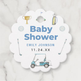 Golf Boy Baby shower Bedankjes Labels