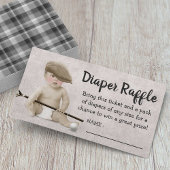  Golf Boy Baby shower Diaper Raffle Informatiekaartje