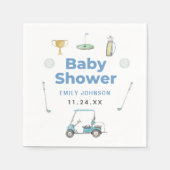 Golf Boy Baby shower Servet (Voorkant)