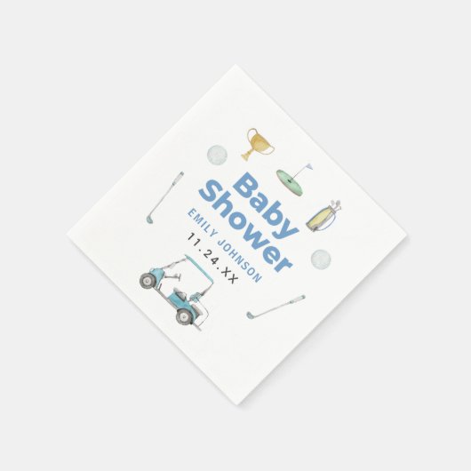 Golf Boy Baby shower Servet (Hoek)