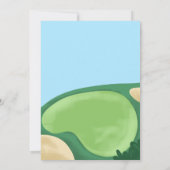 Golf Boy Birthday Par-T-shirt Golfing Card Scoreca Kaart (Achterkant)