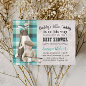 Golf Boy Future Golfer Cute Caddy Baby shower Kaart