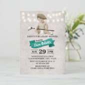  Golf Boy Sport Theme Baby shower Kaart (Staand voorkant)