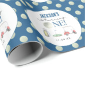 Golf Boy Verjaardag Cadeaupapier (Rol Hoek)