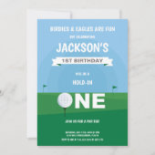 Golf Boy Verjaardag Uitnodiging (Voorkant)