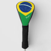 Golf Brazilië en Braziliaanse vlag/Golf Clubs Hoes Golfheadcover (Voorkant)