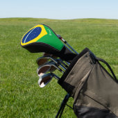 Golf Brazilië en Braziliaanse vlag/Golf Clubs Hoes Golfheadcover (Insitu)