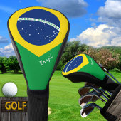 Golf Brazilië en Braziliaanse vlag/Golf Clubs Hoes Golfheadcover