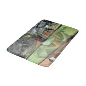 Golf breekt bag en cursus in een gelaagde samenste badmat (Gekanteld)