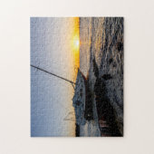 Golf Breeze Zeilboot en Jetty Sunset Puzzel (Verticaal)