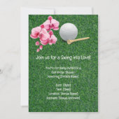 Golf Bridal Douche uitnodiging voor golfer (Voorkant)