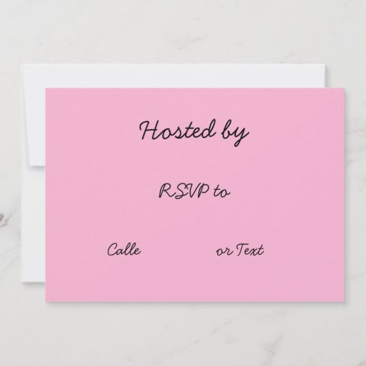 Golf Bridal Shower Uitnodiging golfbal en rozen (Achterkant)