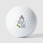 Golf Bride's pa voor bruiloft Golfballen (Voorkant)