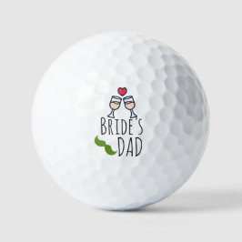 Golf Bride's pa voor bruiloft Golfballen